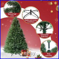 6ft Artificial Christmas Tree Unlit Premium Pine 1000 Tips with Foldable Stand