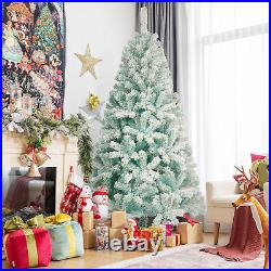6ft Artificial Christmas Tree with 300 LED Lights and 600 Bendable Branches Tree