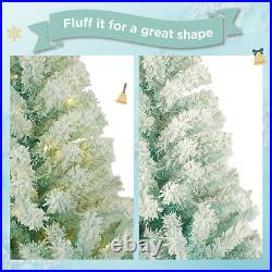 6ft Artificial Christmas Tree with 300 LED Lights and 600 Bendable Branches Tree