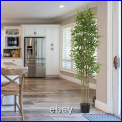 6ft Bamboo Artificial Tree, Faux Bamboo Plant, Artificial Plant with 6 Trunks