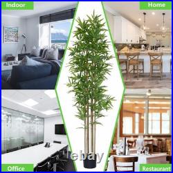 6ft Bamboo Artificial Tree, Faux Bamboo Plant, Artificial Plant with 6 Trunks