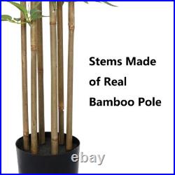 6ft Bamboo Artificial Tree, Faux Bamboo Plant, Artificial Plant with 6 Trunks
