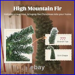 6ft Christmas Tree 493 Branches Tips Xmas Decoration with 200 LEDs Light 8 modes