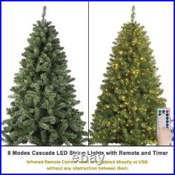 6ft Christmas Tree with Ornaments and Lights All in ONE Classic Themed Completed