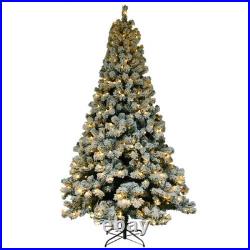 6ft Flocking Tied Light 1202 Branches Christmas Tree 6ft Flocking Tied Light 1202 Branches Christmas Tree