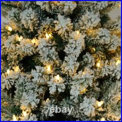 6ft Flocking Tied Light 1202 Branches Christmas Tree 6ft Flocking Tied Light 1202 Branches Christmas Tree