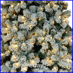 6ft Flocking Tied Light 1202 Branches Christmas Tree 6ft Flocking Tied Light 1202 Branches Christmas Tree