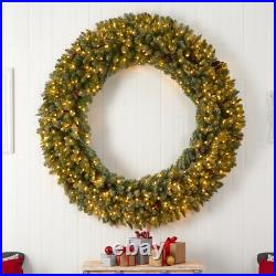 6ft Giant Flocked Christmas Holiday Wreath 400 LEDs & 920 Tips. Retail $557 6ft Giant Flocked Christmas Holiday Wreath 400 LEDs & 920 Tips. Retail $557