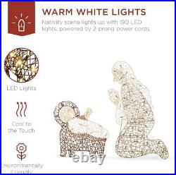 6ft Lighted Outdoor Nativity Scene Christmas Holy Family Yard Decoration New 6ft Lighted Outdoor Nativity Scene Christmas Holy Family Yard Decoration New