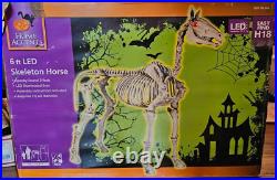 6ft Skeleton Horse Life size LED eyes home accents holiday Depot Halloween NEW