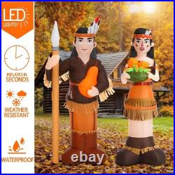 6ft Thanksgiving Harvest Native American Inflatable Outdoor Decorations India