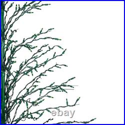 72-In Tree Yard Decoration with Green Incandescent Lights