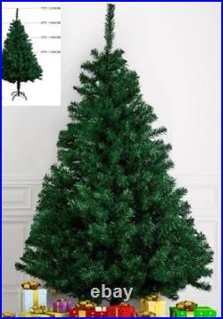 7FT Artificial Pine Christmas Tree with LED Lights Outdoor Xmas Holiday 7FT Artificial Pine Christmas Tree with LED Lights Outdoor Xmas Holiday