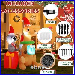 7FT Christmas Inflatables Kangaroo Koala 2025 NEW LED Outdoor Decoration