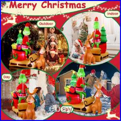 7FT Christmas Inflatables Outdoor Decorations, Inflatable Green Monster Yard Deco