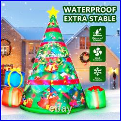 7FT Christmas Inflatables Tree 2025 NEW 360 Rotating LED Outdoor Decoration