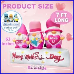 7FT Long Inflatable Happy Mother's Day Decorations, Father's Day Inflatable 7FT Long Inflatable Happy Mother's Day Decorations, Father's Day Inflatable