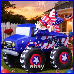 7FT Patriotic Independence Day 4Th of July Memorial Day Inflatable Outdoor Decor