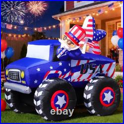 7FT Patriotic Independence Day 4Th of July Memorial Day Inflatable Outdoor Decor