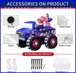 7FT Patriotic Independence Day 4Th of July Memorial Day Inflatable Outdoor Decor