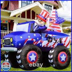 7FT Patriotic Independence Day 4th of July Memorial Day Inflatable Outdoor De 7FT Patriotic Independence Day 4th of July Memorial Day Inflatable Outdoor De