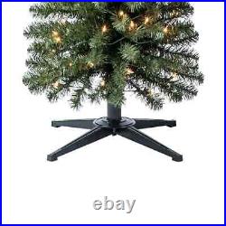 7Ft Pre-Lit Pencil Fir Artificial Christmas Tree with 300 Clear Lights US SHIP