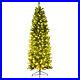 7Ft_Pre_lit_Artificial_Pencil_Christmas_Tree_Hinged_Fir_PVC_Tree_350_LED_Lights_01_iwe