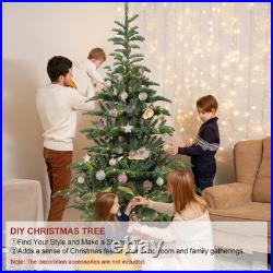 7Ft Prelit Christmas Tree Premium Green spruce Artificial Tree & 400 LED Lights