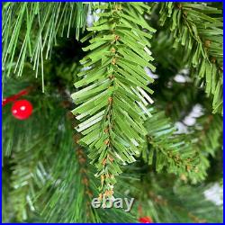 7.4ft Upside Down Green Christmas Tree 1500 Branch Tips Home Xmas Decoration US