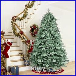 7.5FT Blue Spruce Artificial Christmas Tree Full Xmas Tree with 2908 PE&PVC Tips