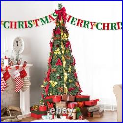 7.5FT Pop-Up Christmas Tree with 200 Warm White UL Lights Pre-Decorated 7.5FT Pop-Up Christmas Tree with 200 Warm White UL Lights Pre-Decorated
