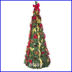 7.5FT Pop-Up Christmas Tree with 200 Warm White UL Lights Pre-Decorated 7.5FT Pop-Up Christmas Tree with 200 Warm White UL Lights Pre-Decorated