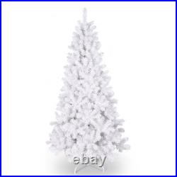 7.5FT Prelit White Artificial Christmas Tree with 450 Light 1240 Tip Home Decore 7.5FT Prelit White Artificial Christmas Tree with 450 Light 1240 Tip Home Decore