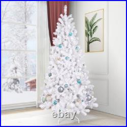 7.5FT Prelit White Artificial Christmas Tree with 450 Light 1240 Tip Home Decore 7.5FT Prelit White Artificial Christmas Tree with 450 Light 1240 Tip Home Decore