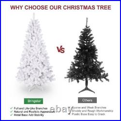 7.5FT Prelit White Artificial Christmas Tree with 450 Light 1240 Tip Home Decore 7.5FT Prelit White Artificial Christmas Tree with 450 Light 1240 Tip Home Decore