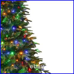 7.5FT Premium Life-Like Full Flocked Christmas Tree with Sturdy Metal Stand