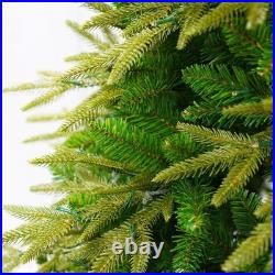 7.5FT Premium Life-Like Full Flocked Christmas Tree with Sturdy Metal Stand