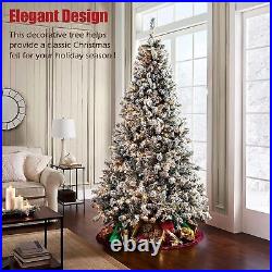 7.5FT Snow Flocked Christmas Tree with 500 LED Warm Light for Home Outdoor Decor 7.5FT Snow Flocked Christmas Tree with 500 LED Warm Light for Home Outdoor Decor
