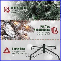 7.5FT Snow Flocked Christmas Tree with 500 LED Warm Light for Home Outdoor Decor 7.5FT Snow Flocked Christmas Tree with 500 LED Warm Light for Home Outdoor Decor