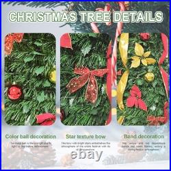 7.5F Prelit Pop Up Christmas Tree Artificial Pull up Xmas Decor Tree with 200Light