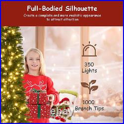 7.5Ft Christmas Tree Fiber Optic Pre-Lit Xmas Tree with LED Lights Christmas 7.5Ft Christmas Tree Fiber Optic Pre-Lit Xmas Tree with LED Lights Christmas