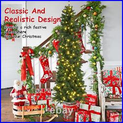7.5Ft Christmas Tree Fiber Optic Pre-Lit Xmas Tree with LED Lights Christmas 7.5Ft Christmas Tree Fiber Optic Pre-Lit Xmas Tree with LED Lights Christmas
