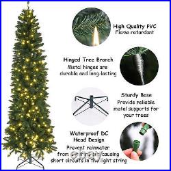 7.5Ft Christmas Tree Fiber Optic Pre-Lit Xmas Tree with LED Lights Christmas 7.5Ft Christmas Tree Fiber Optic Pre-Lit Xmas Tree with LED Lights Christmas