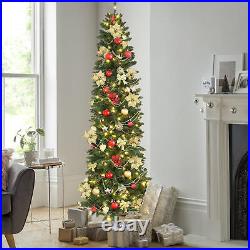 7.5Ft Christmas Tree Fiber Optic Pre-Lit Xmas Tree with LED Lights Christmas 7.5Ft Christmas Tree Fiber Optic Pre-Lit Xmas Tree with LED Lights Christmas