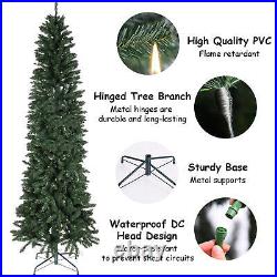 7.5Ft Christmas Tree Fiber Optic Pre-Lit Xmas Tree with LED Lights Christmas 7.5Ft Christmas Tree Fiber Optic Pre-Lit Xmas Tree with LED Lights Christmas