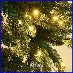7.5Ft Christmas Tree Fiber Optic Pre-Lit Xmas Tree with LED Lights Christmas 7.5Ft Christmas Tree Fiber Optic Pre-Lit Xmas Tree with LED Lights Christmas