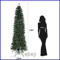 7.5Ft Christmas Tree Fiber Optic Pre-Lit Xmas Tree with LED Lights Christmas 7.5Ft Christmas Tree Fiber Optic Pre-Lit Xmas Tree with LED Lights Christmas