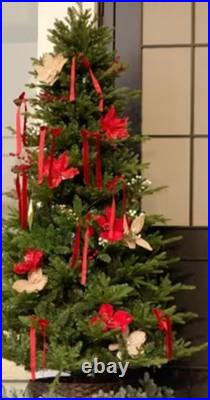 7.5 FEET Artificial Christmas Tree Fraser Fir PRE LIT with tree stand