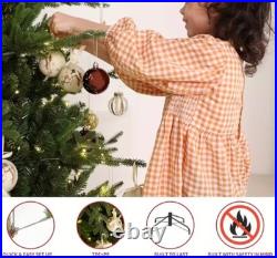 7.5 FEET Artificial Christmas Tree Fraser Fir PRE LIT with tree stand