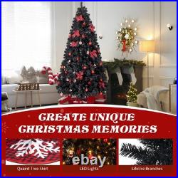 7.5 FT Christmas Tree with350 Warm White LED Lights & Tree Skirt for Holiday Party